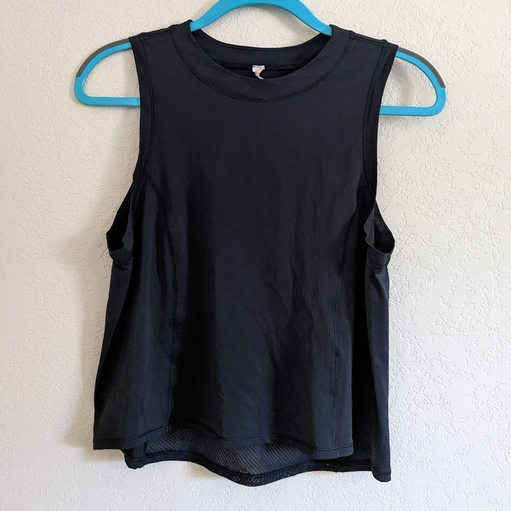 Lululemon Cropped Workout Top with Mesh Details
